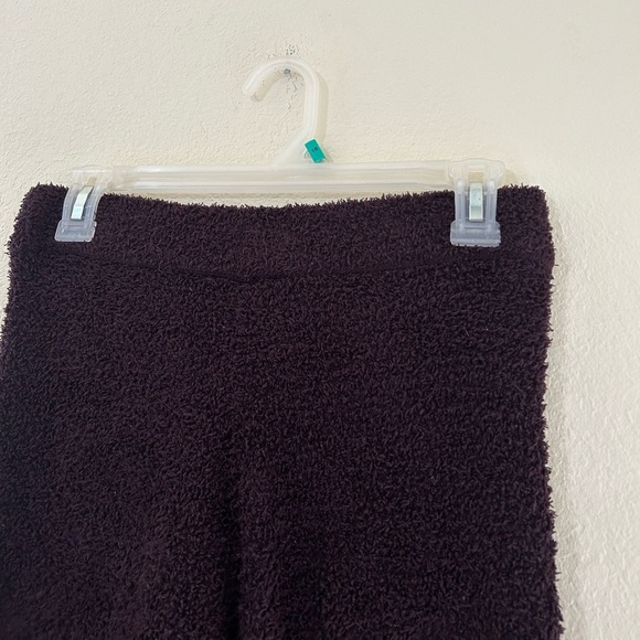 Victoria's Secret Sherpa Wide Leg Sweatpant Brown High Rise Preppy Size XS Comfy - Picture 4 of 9